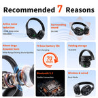 Wireless Bluetooth headset QERE E80 Earphone 5.3 ANC Noise Cancellation Hi-Res Audio