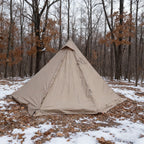 Flame Retardant Firewood Stove Tent 2 Persons Winter Lightweight Pyramid Hot Tent Large Outdoor Camping Waterproof Tipi Tent