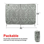 LQARMY Tactical Poncho Liner Camouflage Water Repellent Woobie Quilted Blanket Suitable for Camping, Shooting Hunting