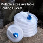 2025 New Portable 5/10L /15L Outdoor Foldable Collapsible Drinking Car Water Bag Carrier Container Outdoor Camping Hiking Picnic
