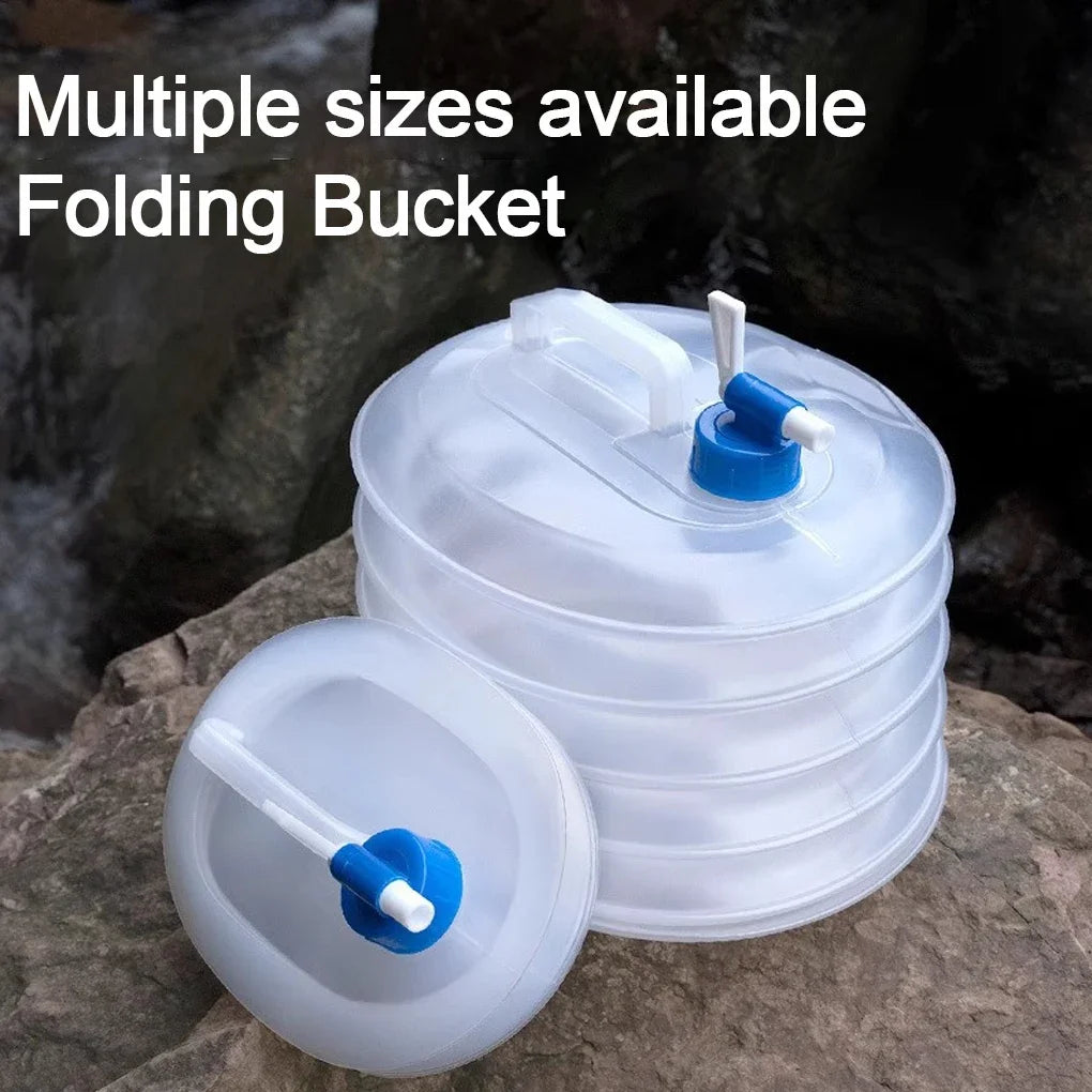 2025 New Portable 5/10L /15L Outdoor Foldable Collapsible Drinking Car Water Bag Carrier Container Outdoor Camping Hiking Picnic