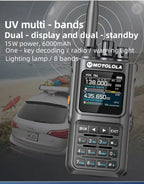 MOTOLOLA walkie talkie 15W multi band Bluetooth Programming Noise Reduction  AM FM amateur radio  Camping walkie talkie