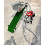 Small 1 inch engine gold sluice box 20x100cm cm 11kg mini gold high banker vibrating sluice screen with golden grass