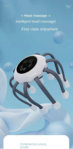 Octopus Claw Eight Claw Massager USB Charging Therapeutic Scratch Pad Electric Head Massager Therapeutic Electric Scalp Massager