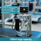 1.5L Portable Hydrogen Water Bottle Hydrogen-Rich Water Container Gym Sports Fitness Hydrogen-Rich Sports Bottle Water Kettle