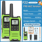 2pcs Baofeng F22 Kids Walkie Talkie Rechargeable Type-C Ham Radio Electronic Toys Birthday Gift Children