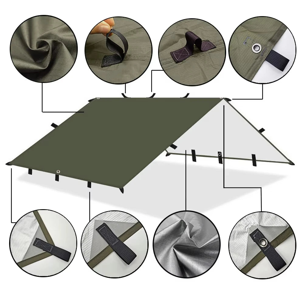 Airy Mesh Tent 1 Person Ultralight Tent Quick Setup Backpacking Shelter Breathable Mosquito Proof for Camping and Trekking