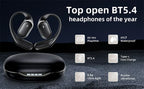 2025 New Open Ear OWS Earphones Bluetooth 5.4 Wireless Headphones HiFi Sound Headset Touch Control TWS Earbuds 10 Hours Playback