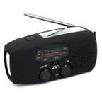 Emergency Solar Power Hand Crank Dynamo Generator 10000mAh Phone Charger Bank SOS AM/FM Weather Flashlight Radio Power Bank