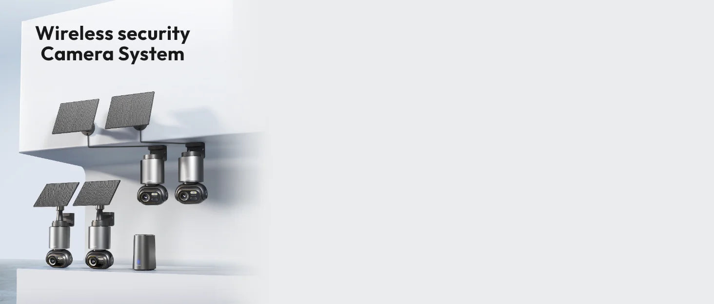 Botslab 4K wifi security cameras Color Night Vision Solar WiFi  home surveillance cameras 360° PT AI Recognition AutoFocus