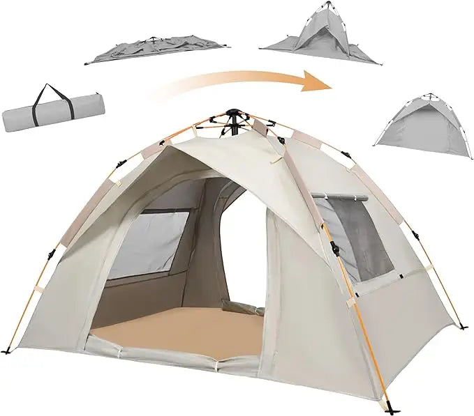 Professional Outdoor Camping 1-4 Person Automatic Waterproof Sun Protection Anti-Mosquito Quick-Opening Play Tent