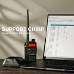 Baofeng GT-5R Handheld Ham radio, Walkie Talkies for Adults, FCC Compliant, Black