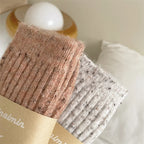 Winter Women Socks Wool Cashmere Thick Warm Long Socks Japanese Fashion Solid Color Thermal Floor Sleeping Socks Christmas Gifts