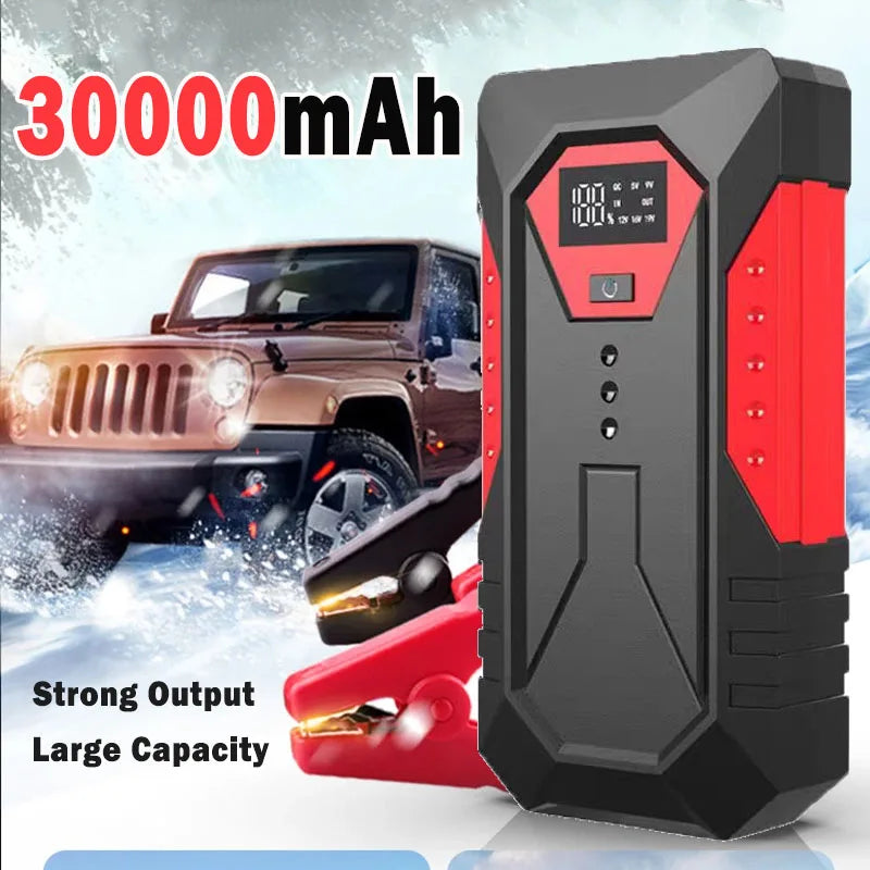 Portable Car Jump Starter Power Bank Car Booster Charger 12V Starting Device Petrol Diesel Car Emergency Booster 18800mAh