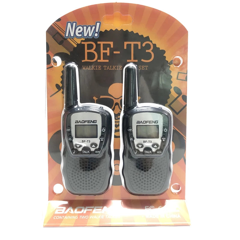 2PCS Baofeng BF-T3 Mini Walkie Talkie Children Toy Gift Kids Amateur Radio UHF 22 Channels Handheld Two Way Radio For Boys Girls