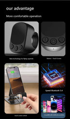 Wireless Bluetooth Ring Mouse With Touch Screen Remote Control Lightweight Tiktok YouTube Mini Air Mice For iOS Android Tablet