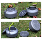 Portable Outdoor Water Kettle Water Pot Teapot Coffee Pot Indoor Aluminum Alloy Tea Kettle Outdoor Camping Hiking Picnic Pot