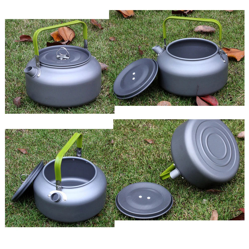 Portable Outdoor Water Kettle Water Pot Teapot Coffee Pot Indoor Aluminum Alloy Tea Kettle Outdoor Camping Hiking Picnic Pot
