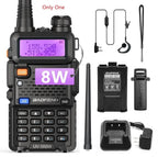 1/2PCS BaoFeng UV-5R 8W Tri-Power Walkie Talkie High Power Dual Band Long Range 128 CH Portable Handheld UV 5R Ham Two Way Radio