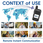 TIDRADIO TD-M15 Global signal POC Radio with 1 Year Sim Card Walkie Talkie Long Range 4G 5000 Miles for Hiking and Camping