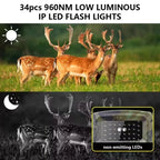 Outdoor 2.7K Wireless Trail Camera Hunting Cameras With Screen Wildlife Surveillance Night Vision Tracking Photo Trap Cams