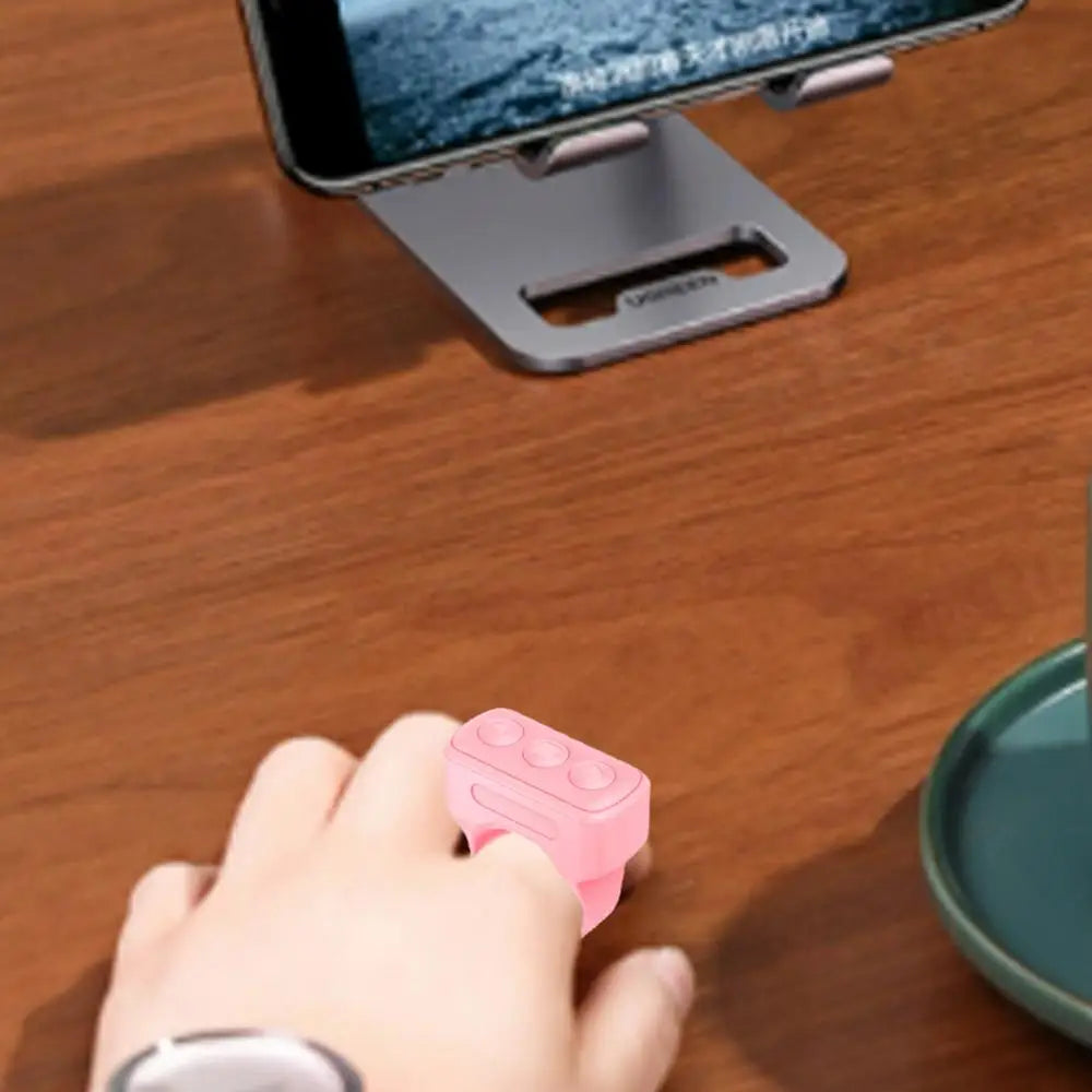 Wireless Fingertip Remote Control Ring BT Ring Scroller Page Turner Stable Connection Wireless Page Turner