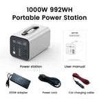2600W 1800W 500W Portable Power Station 1024wh 345wh Lifepo4 Battery Powerful Power Bank Solar Generator Emergency Power Supply