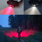 H25LR LED Rechargeable Headlamp Powerful Head Flashlight with 90 High CRI Bright White Light and 660nm Deep Red Torch