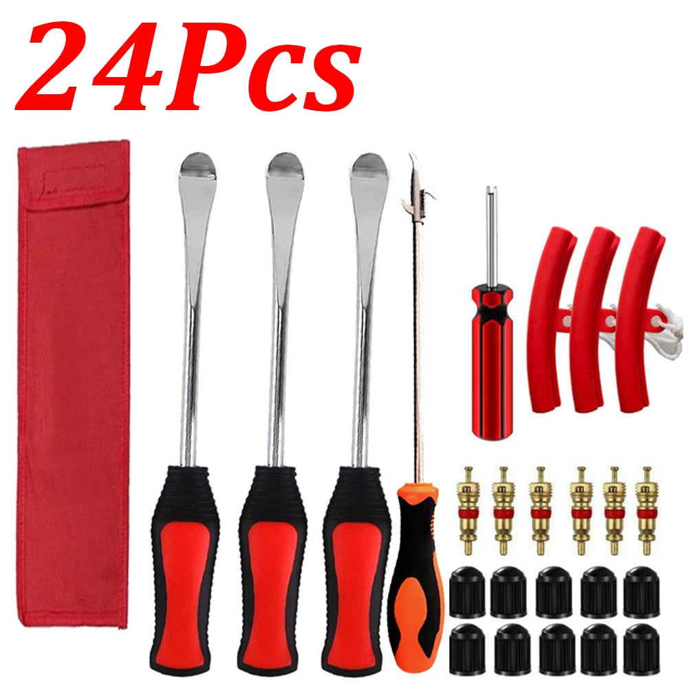1-36Pcs Motorcycle Tyre Changing Levers Bike Tire Repair Tool Car Spoon Rim Protector Tire Kit Auto Tire Replacement Lever Tool