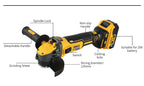DEWALT DCG409 125mm Flat Head Angle Grinder Bare Machine Tool Cutting Machine 20v grinder  Brushless Tools
