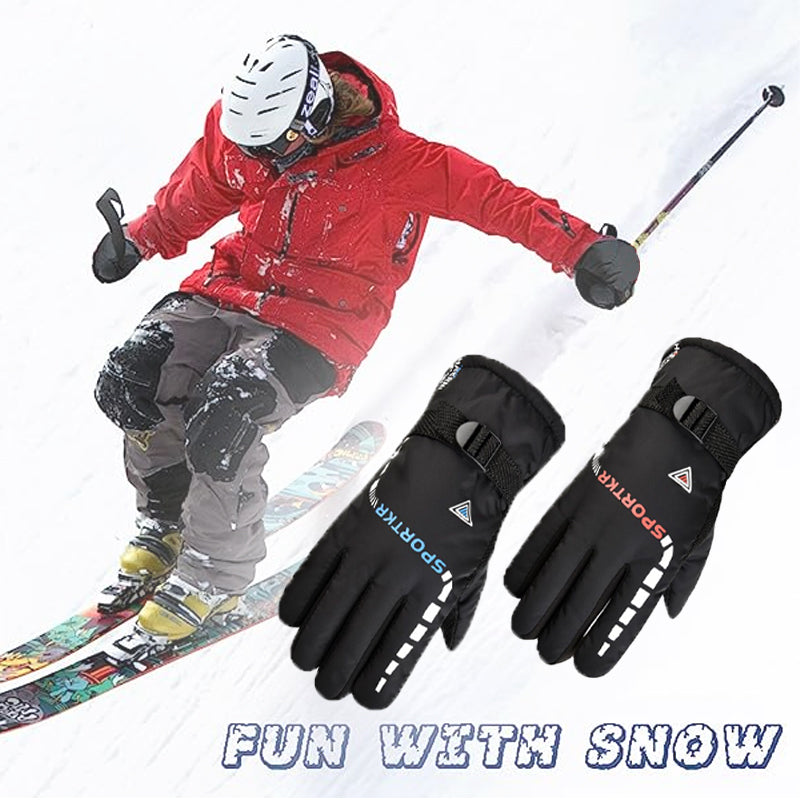Winter Cycling Gloves Waterproof Antislip Outdoor Sports Ski Cycling Motocycle Warm Gloves Unisex Moto Equipments Accessories