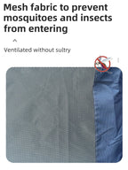 Outdoor camping tent, hand-built rain and sun protection hiking tent, double bed for couples and children, portable windproof