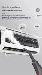 1.2L Steam Cleaner High Temperature Sterilization Air Conditioning Kitchen Hood Home /Car Steaming Cleaner 220V/110V EU/US Plug