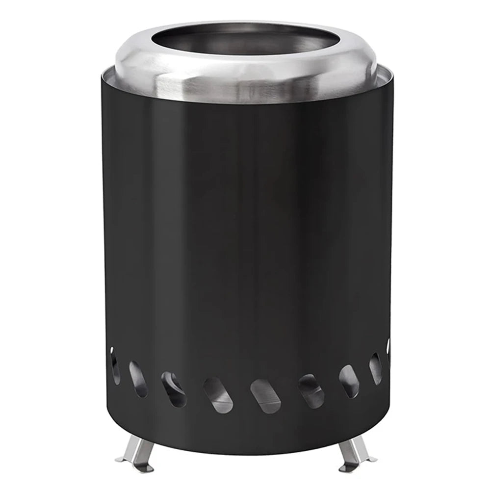Smokeless Tabletop Fire Pit Stainless Steel Indoor Outdoor Table Top Firepit Portable Mini Stove for Outside Patio Camping