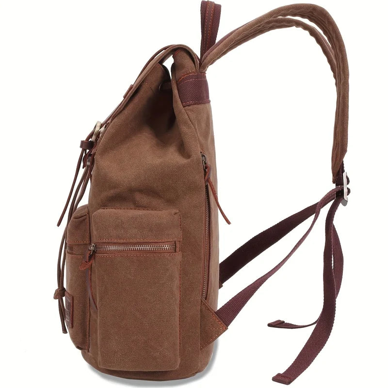 Vintage Canvas Backpack Unisex Trendy Practical Classic Canvas Durable