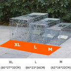 Super Large Catching Cat Coypu Traps Bait Snap Catcher Foldable Reusable Rescue Cage Mousetrap Hunt Weasel Wild Cat Rat Cage