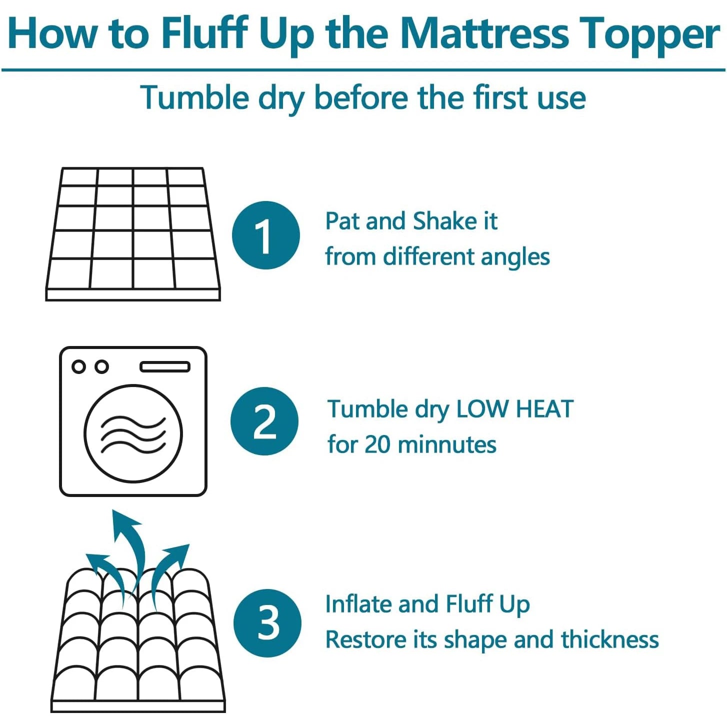 Mattress Topper Extra Thick Mattress Pad Cover for Back Pain Cooling Mattress Protector Overfilled Down Alternative Filling