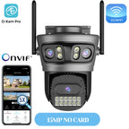 20MP Outdoors Wifi Camera 10K HD Three Lens Security 5G PTZ IP Camera 10X Digital Zoom Lens Human AI Auto Detect Tracking Camera