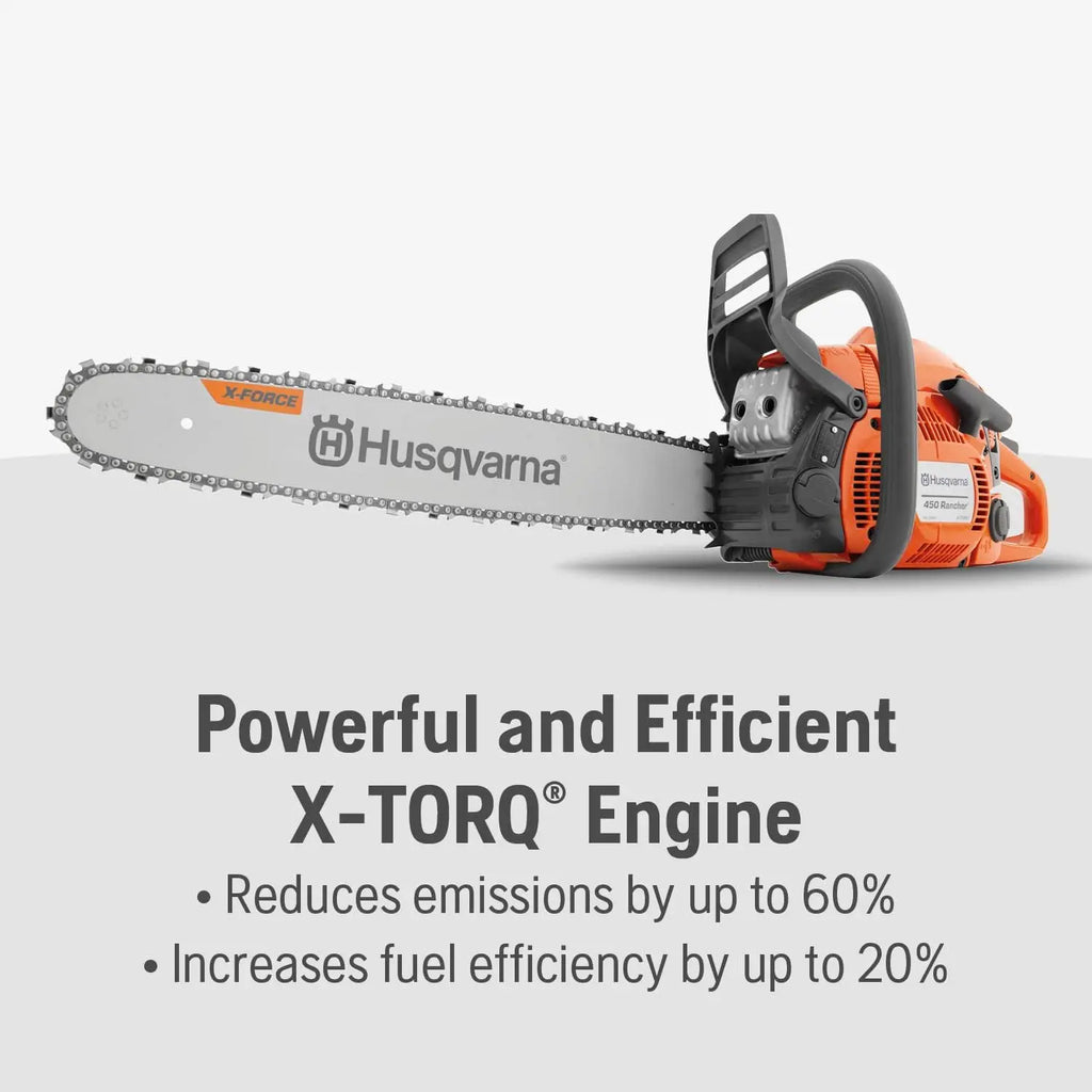 20-Inch Gas Chainsaw, 50.2cc 3.2HP 2-Cycle Engine for Tree Pruning, Yard Cleanup & Firewood Cutting