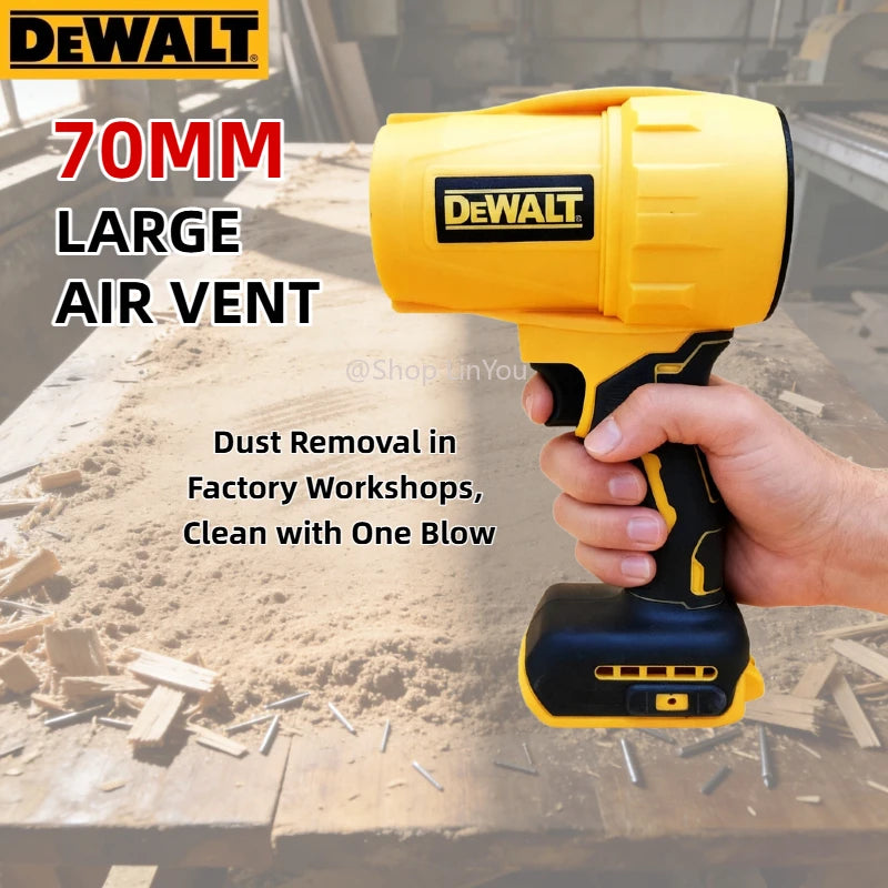Dewalt 30000RPM Air Blower Cordless Turbo Fan Handheld Violent Fan Dryer 20V Rechargeable Dust Blowing Tool