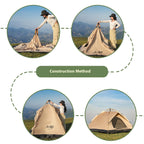 2-4 Person Camping Windproof Tents, Easy To Set Up, lightweight Camping Tent,Carpa,Suitable For Family Travel, Outdoor Camping