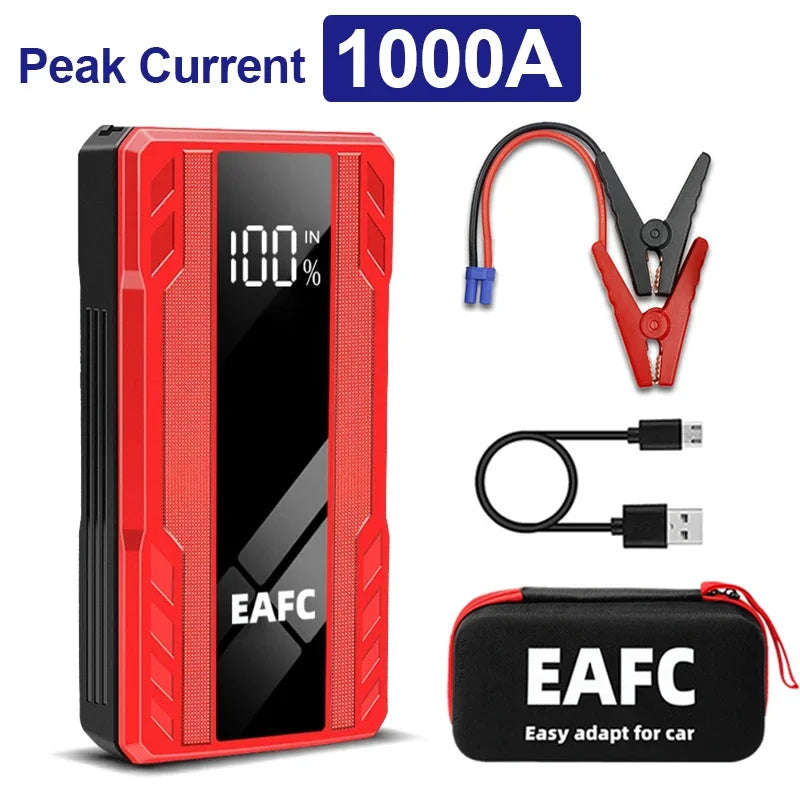 2000A Car Jump Starter Power Bank 12V Output Portable Emergency Start-up Charger 1200A for Cars Booster Battery Starting Device