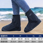S-XXL Waterproof Rain Shoes Cover Reusable Water Boots Anti-Slip Cycling Hiking Overshoes Rain Snow Wet Sand Shoes Protectors