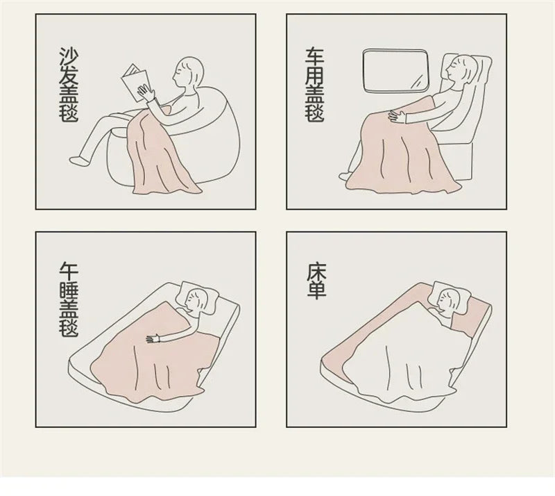 Soft Fluffy Warm Winter Blanket Thicken Lamb's Wool Autumn Warmth Blankets for Bed Milk Velvet Comfortable Sofa Blanket Throw