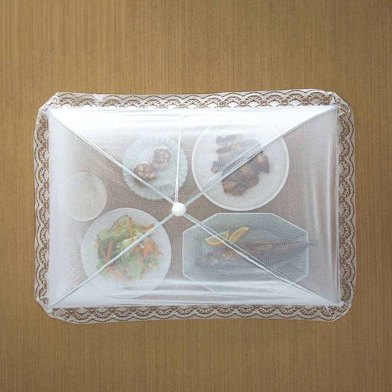 SHIMOYAMA Kitchen Food Cover Foldable Anti Fly Mosquito Mesh Cover Picnic Dinner Table Umbrella Style Tent Cover Kitchen Gadgets