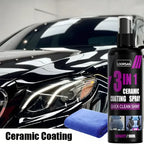 Automotive 3-in-1 ceramic coating spray - advanced nano polishing, hydrophobic layer, high gloss, protection and beautification,