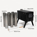 Camping Wood Stove Outdoor Wood Burner Home Use Wood Firing Stoves Portable Wood Burning Stove Winter Camping Accessories