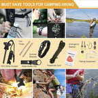 Outdoor Supplies Camping Emergency Equipment Camping Survival Tool Set Multifunctional SelfDefense Supplies First Aid Kits