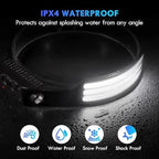 USB Rechargeable COB LED Induction Headlamp with 1200mAh Built-in Battery Head Flashlight Outdoor Camping Fishing Head Lantern [ AWESOME]