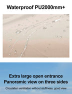 Sonuto Outdoor 3-4P One-Touch Camping Tent Quick Automatic Opening Beach Fishing Tent Family Travel Picnic Park Anti-UV Shade